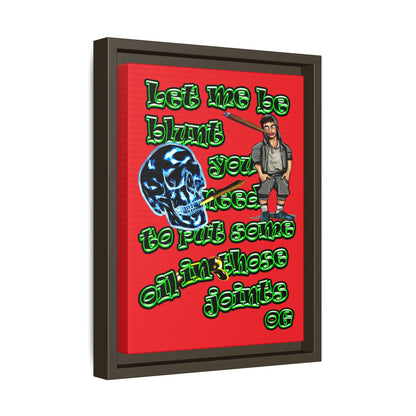 og - framed canvas art (red)
