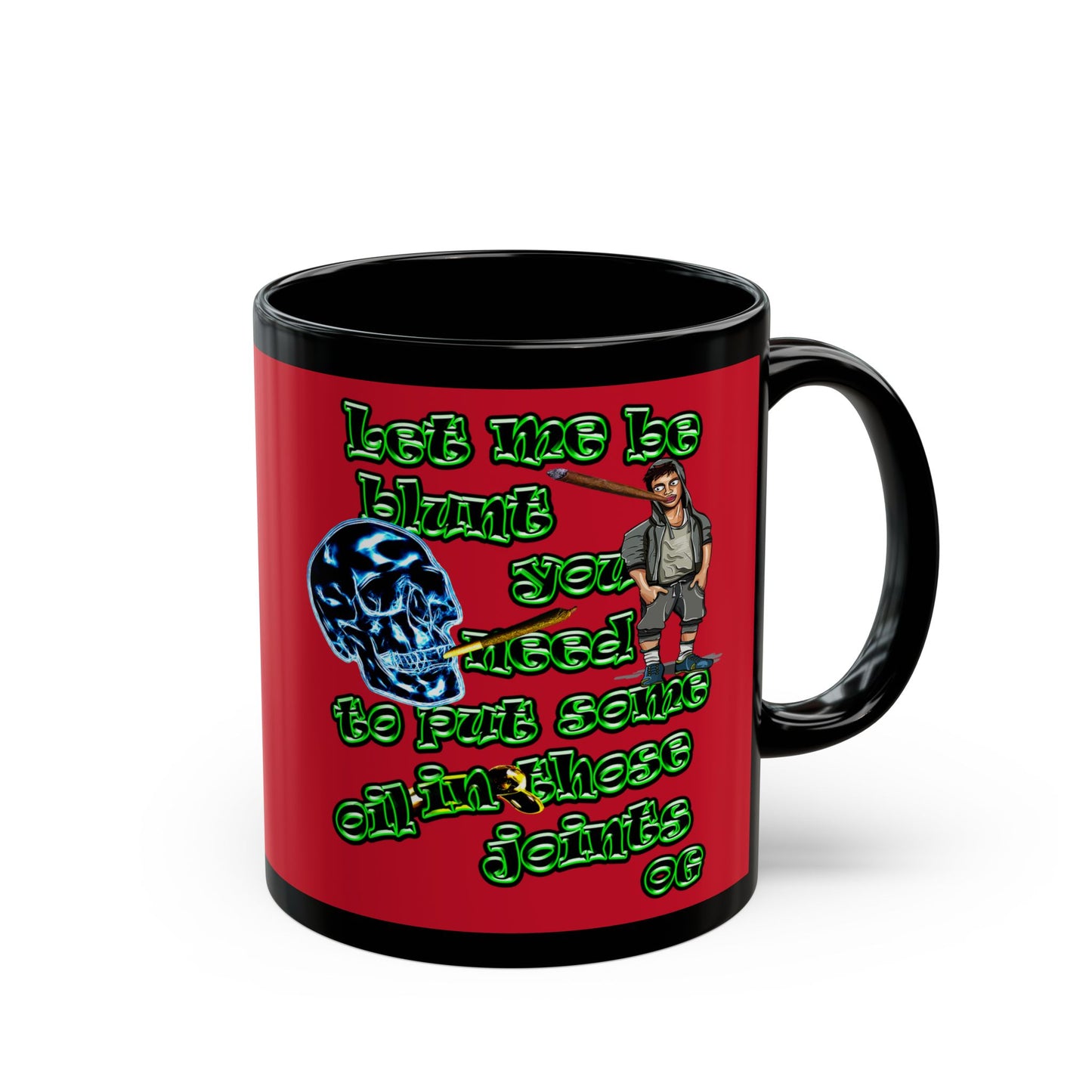 og - Black Mug (dark red)