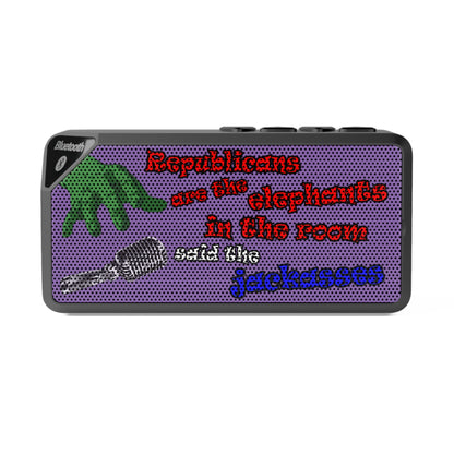 donkeys and elephants - Jabba Bluetooth Speaker (light purple)