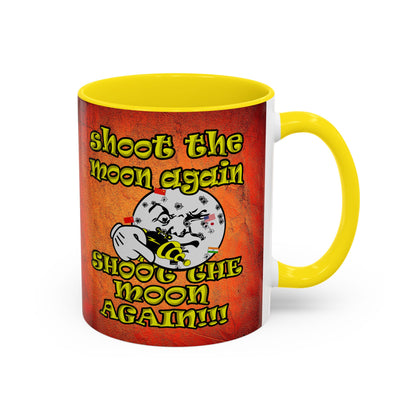 shoot the moon again - Accent Mug (burnt orange)