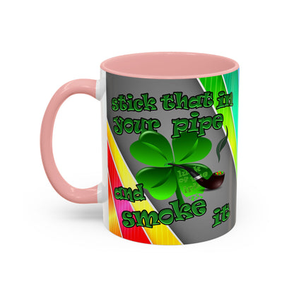 celtics logo - Accent Mug (rainbow split)