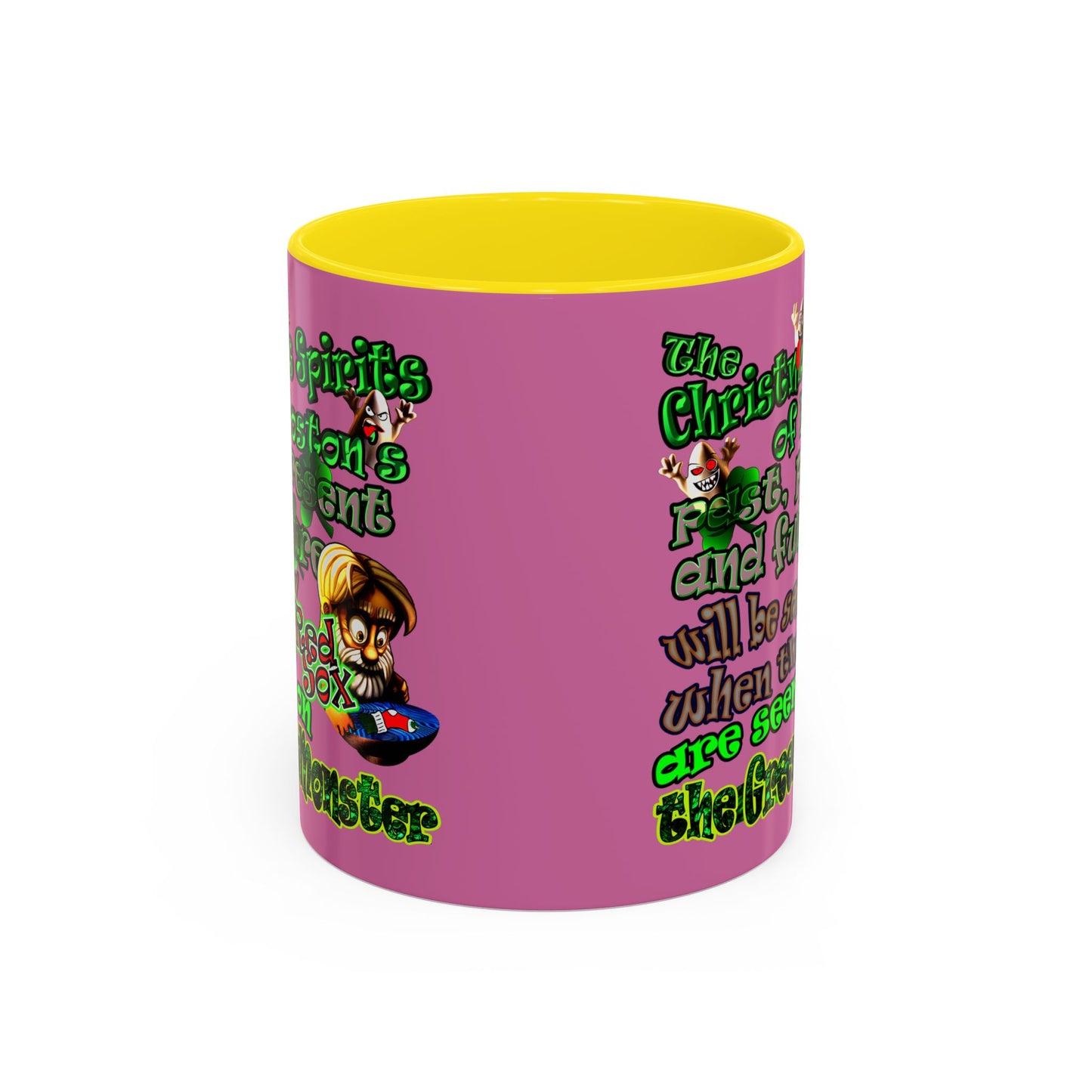 christmas spirits of boston - Accent Mug (light pink)