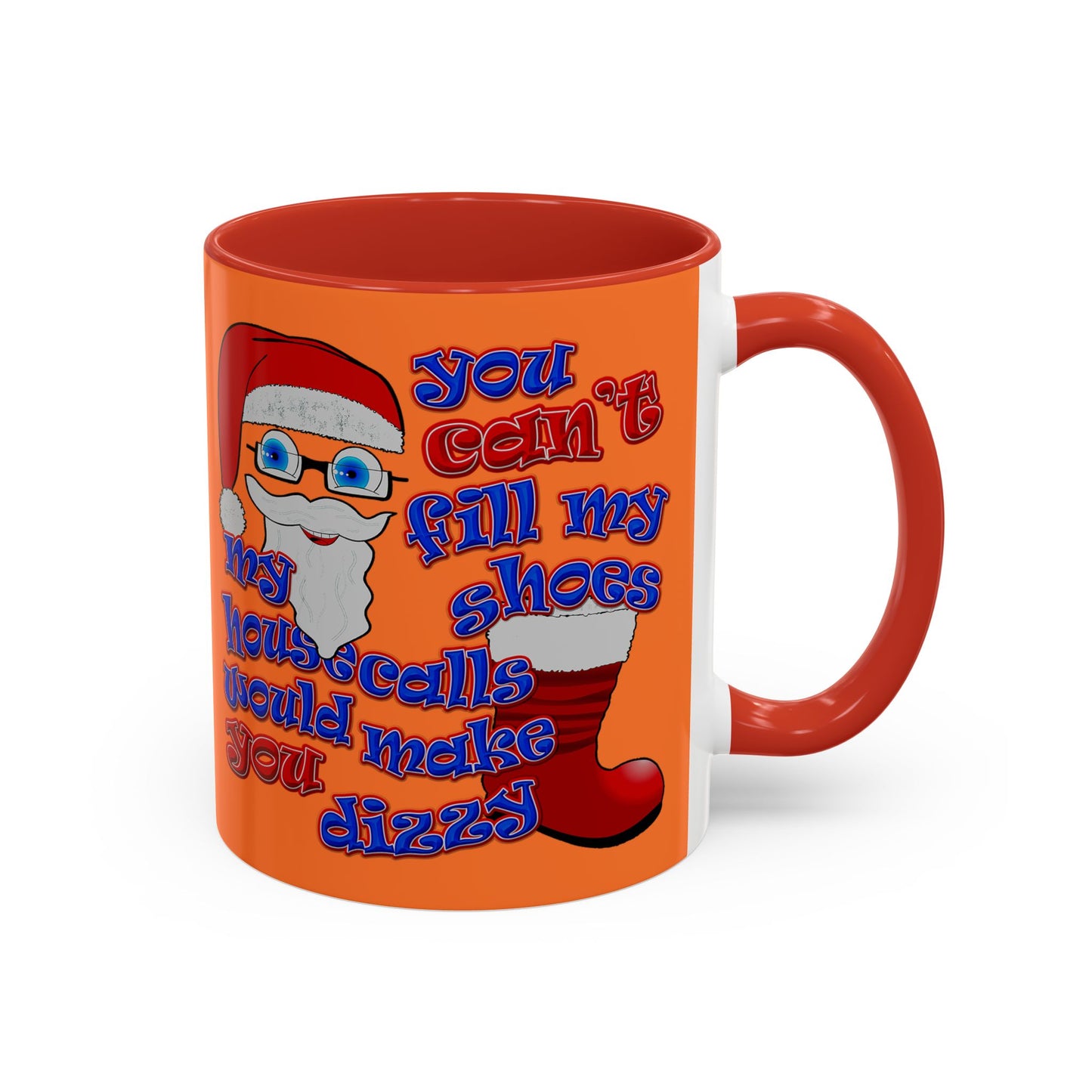 santa's shoes - Accent Mug (crusta)