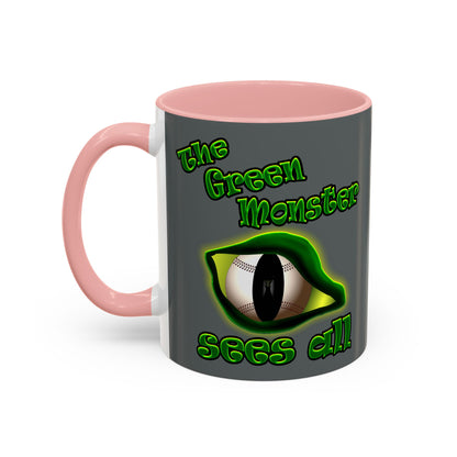 green monster - Accent Mug (dark grey)
