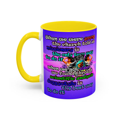 doggystyle - Accent Mug (purple-pink wave)