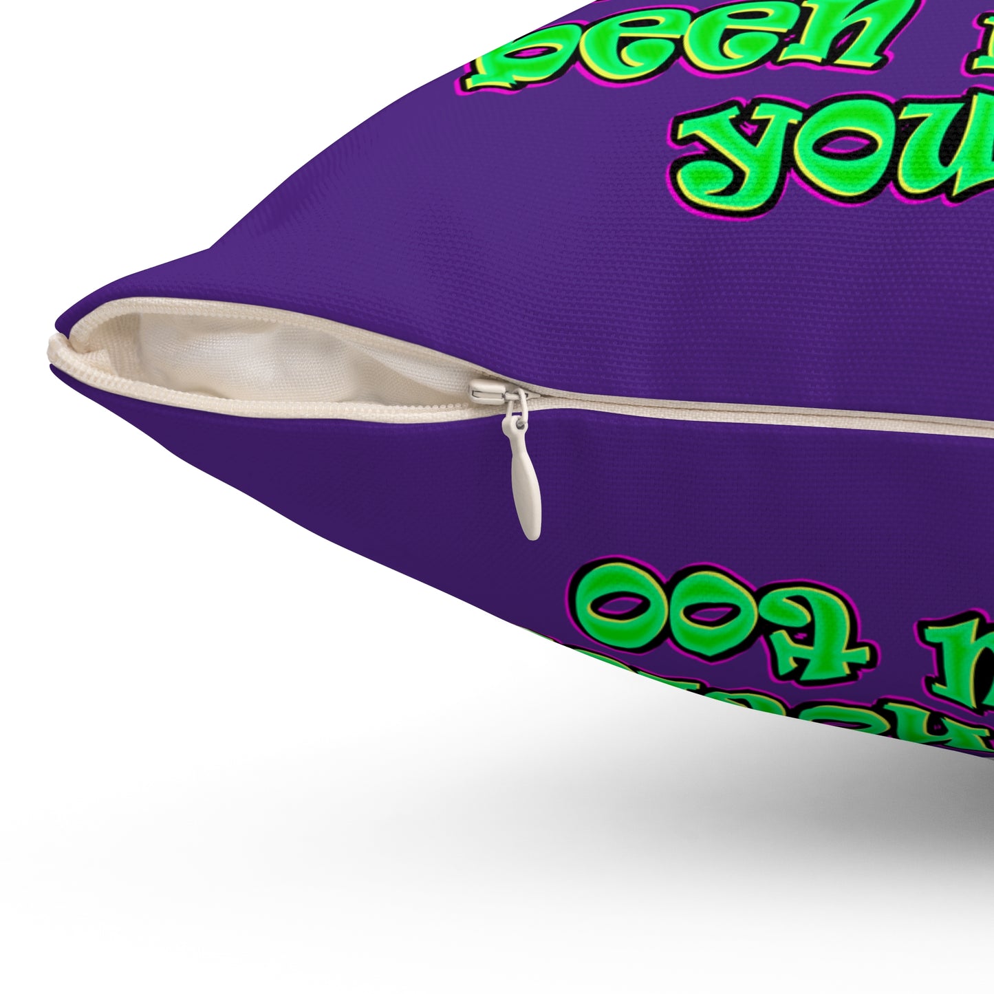 noticed you noticing - Spun Polyester Square Pillow - (purple)