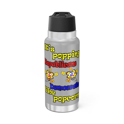 popping like popcorn - Gator Tumbler, 32oz (light grey)