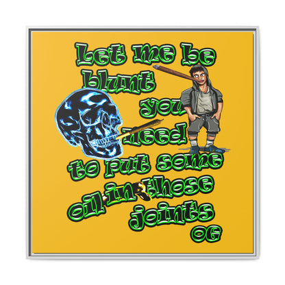 og - framed canvas art (yellow)