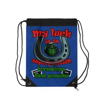 my luck - Drawstring Bag (dark blue)