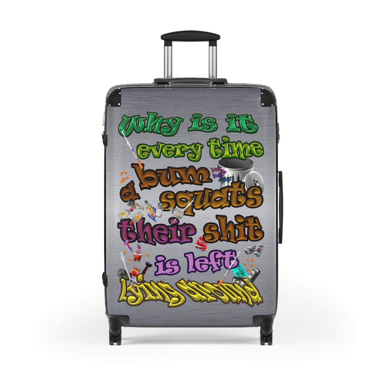the bum's shit - Suitcase (brushed nickel)