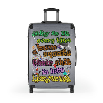 the bum's shit - Suitcase (brushed nickel)