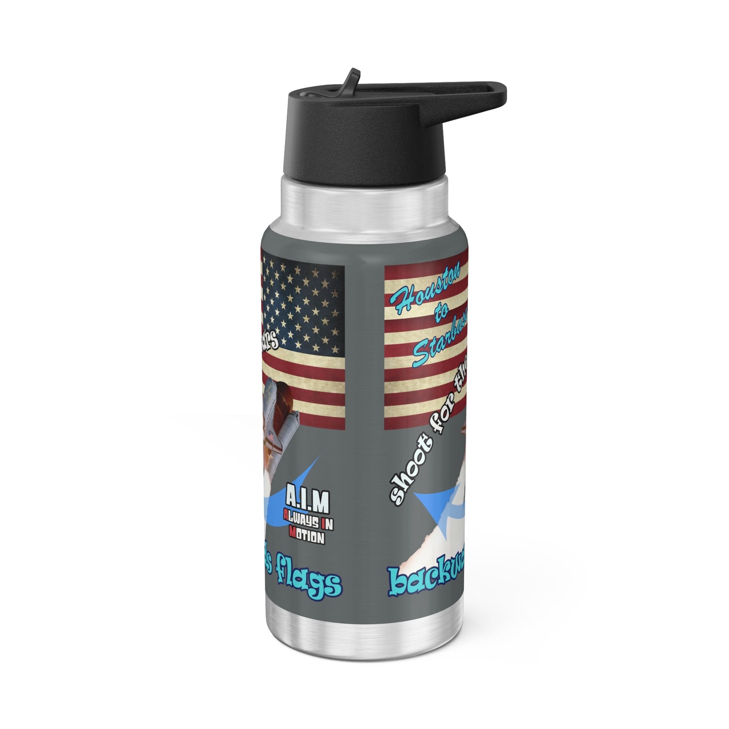 shoot for the stars - Gator Tumbler, 32oz (dark grey)