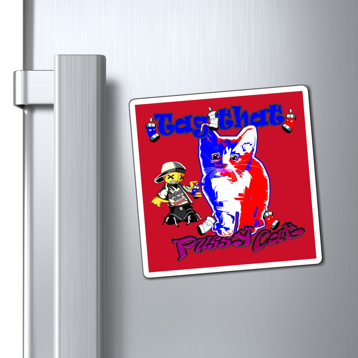 tag that - Magnets - (dark red)