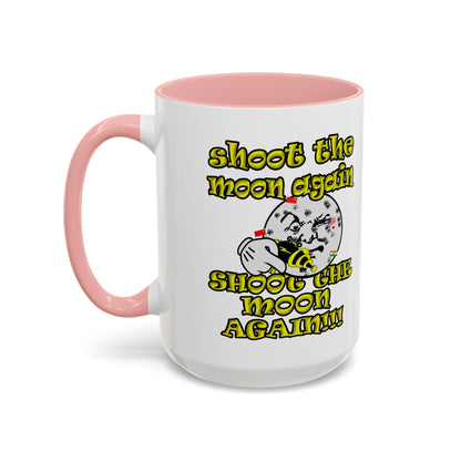 shoot the moon again - Accent Mug (white)