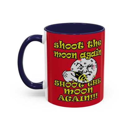 shoot the moon again - Accent Mug (dark red)