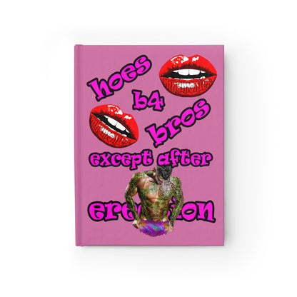 hoes b4 bros - journal-blank (light pink)