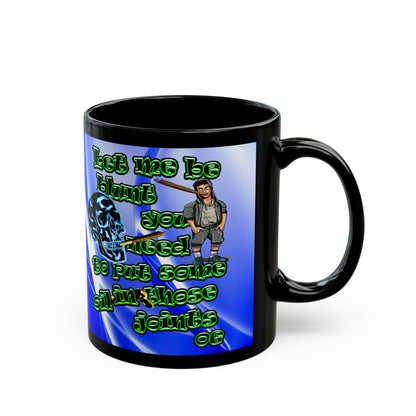 og - Black Mug (blue-white wave)