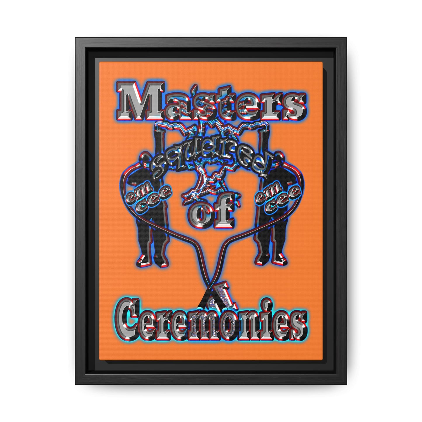 em cee squared - framed canvas art (crusta)