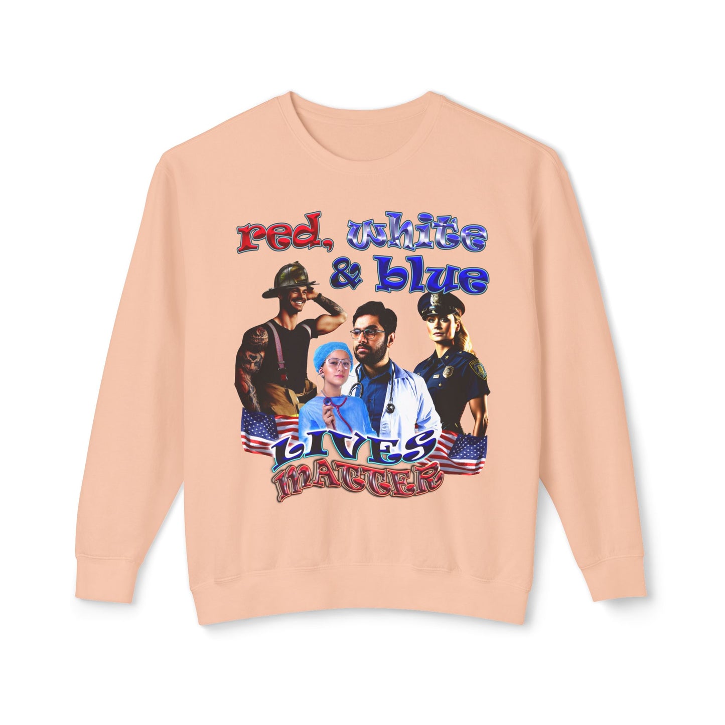 rw&b lives matter - Unisex Lightweight Crewneck Sweatshirt