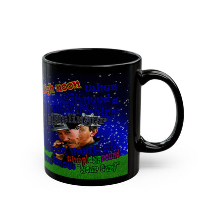 high noon - Black Mug ('snoops' background)