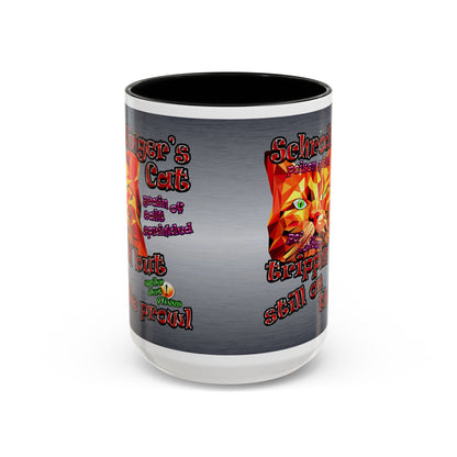 schrodinger's cat - Accent Mug (brushed nickel)
