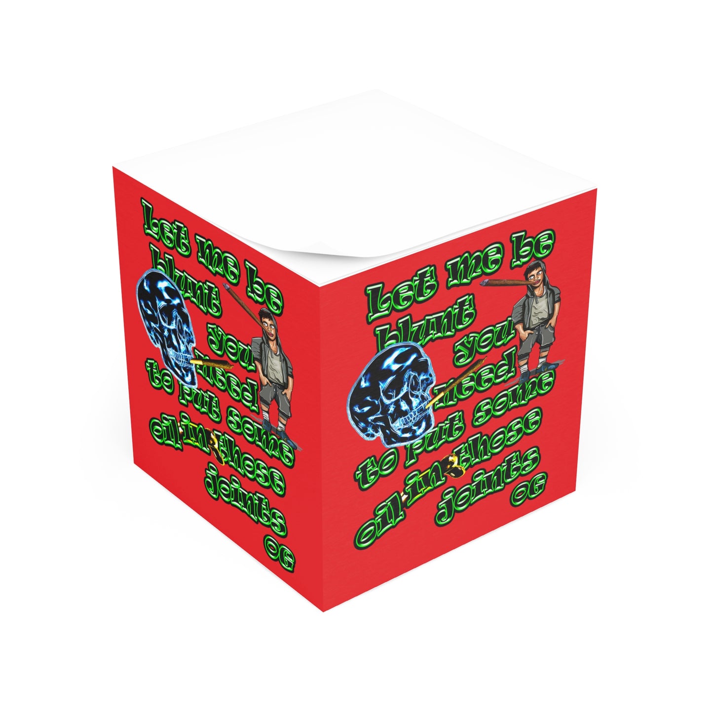 og - note cube (red)