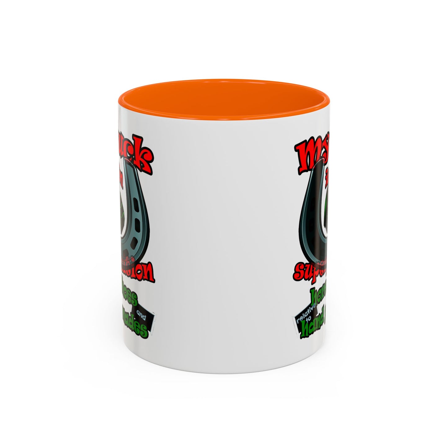 my luck - Accent Mug (white)