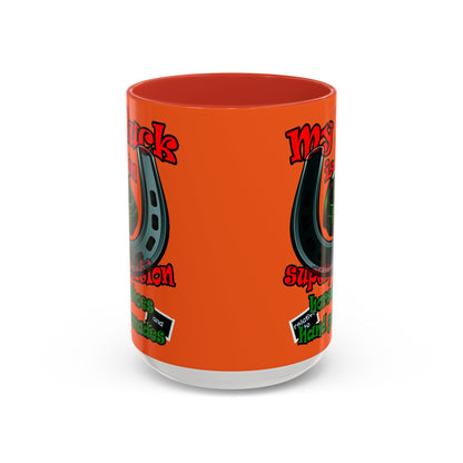my luck - Accent Mug (orange)
