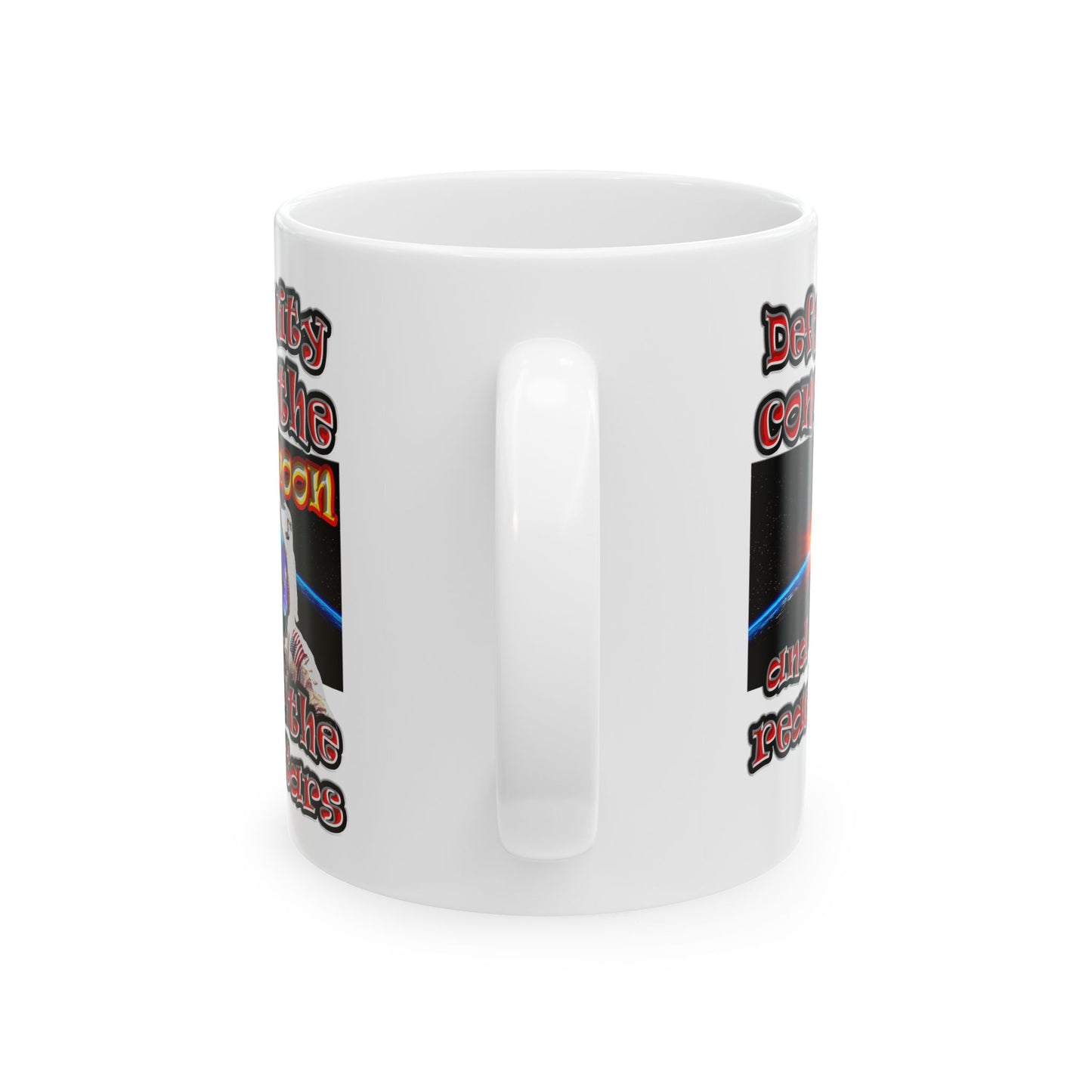 defy conquer reach - White Mug (white)