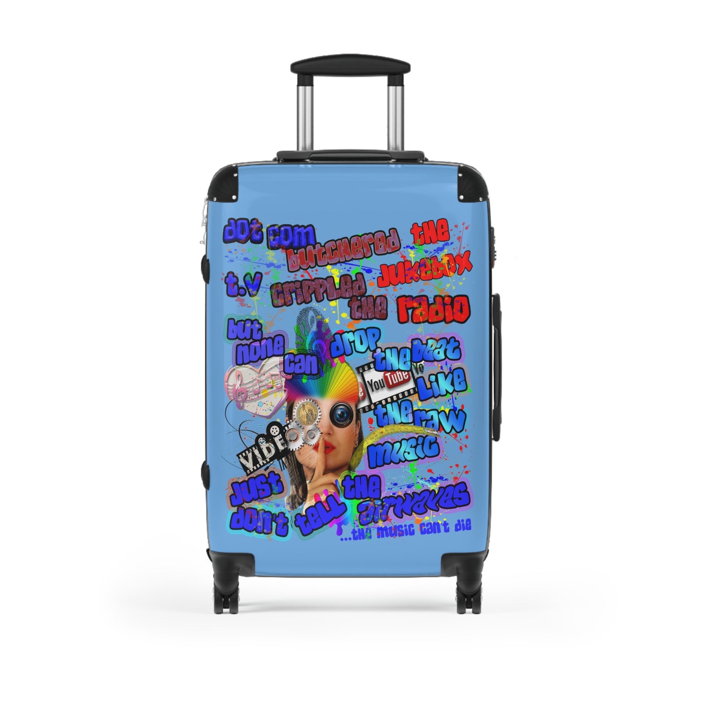 drop the beat - Suitcase (light blue)