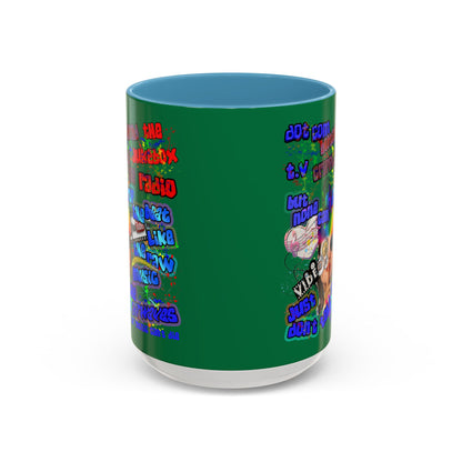 drop the beat - Accent Mug (dark green)