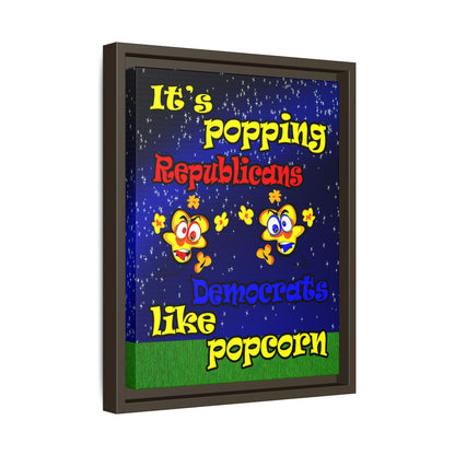popping like popcorn - framed canvas art ('snoops' background)