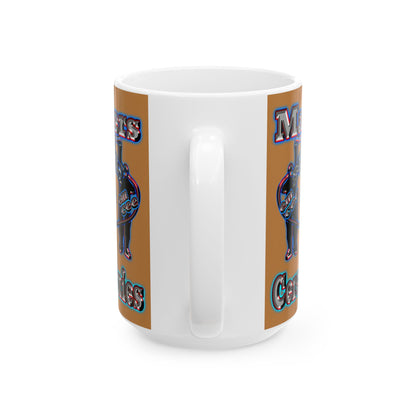 em cee squared - White Mug (light brown)