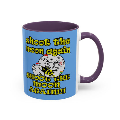 shoot the moon again - Accent Mug (light blue)