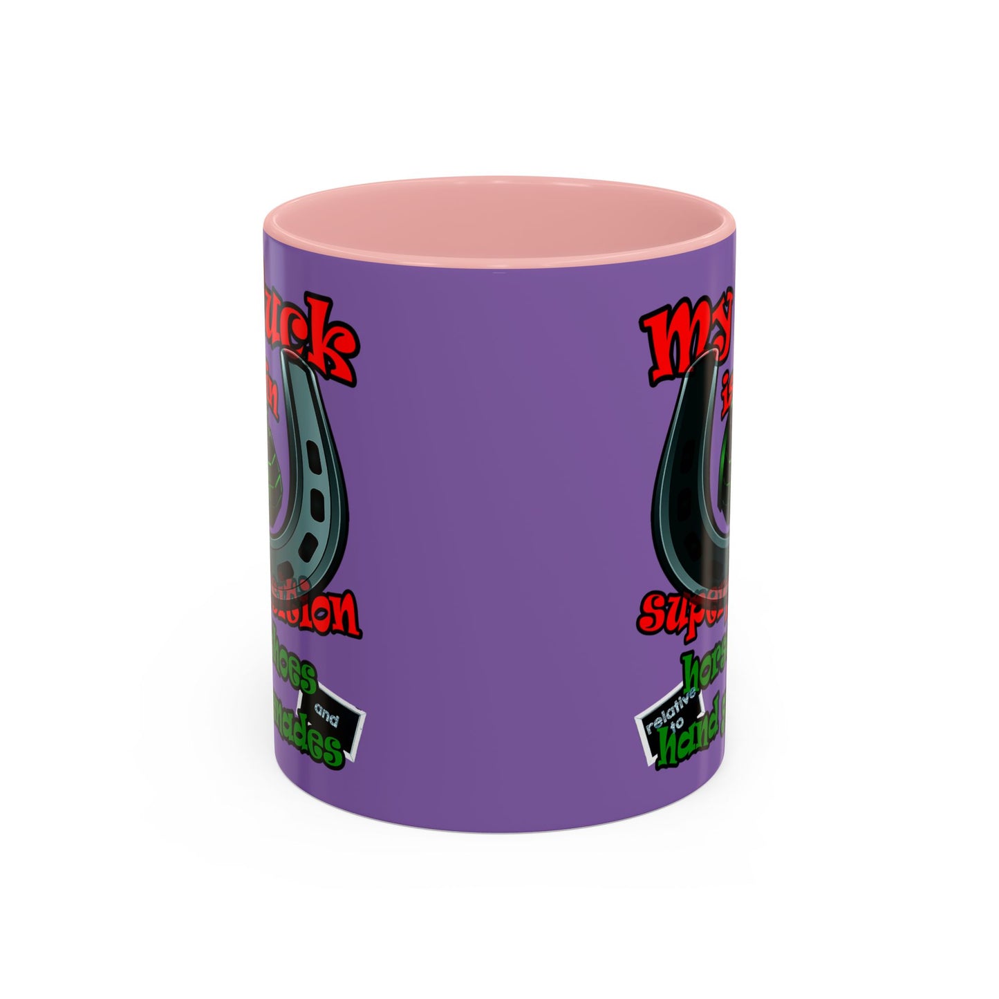 my luck - Accent Mug (light purple)