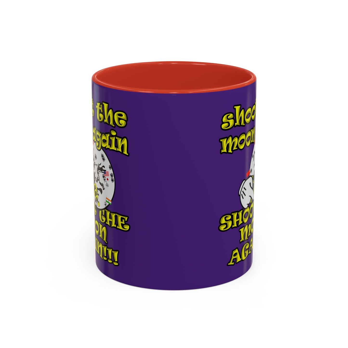 shoot the moon again - Accent Mug (purple)