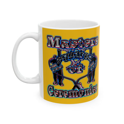 em cee squared - White Mug (yellow)