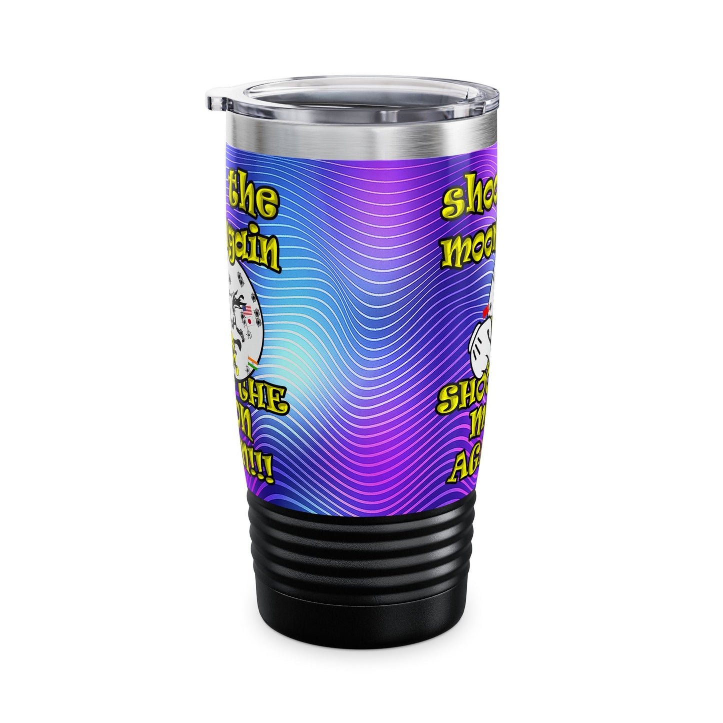 shoot the moon again - Ringneck Tumbler, 20oz (purple wave)