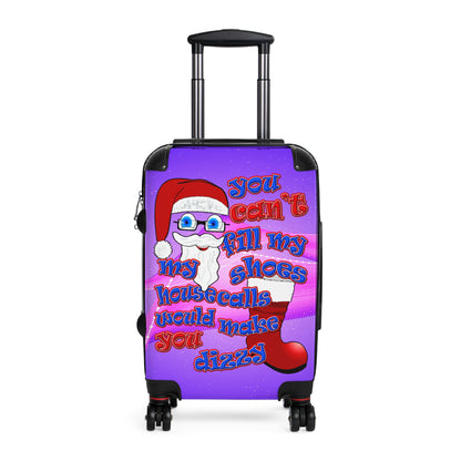santa's shoes - Suitcase (purple-pink wave)