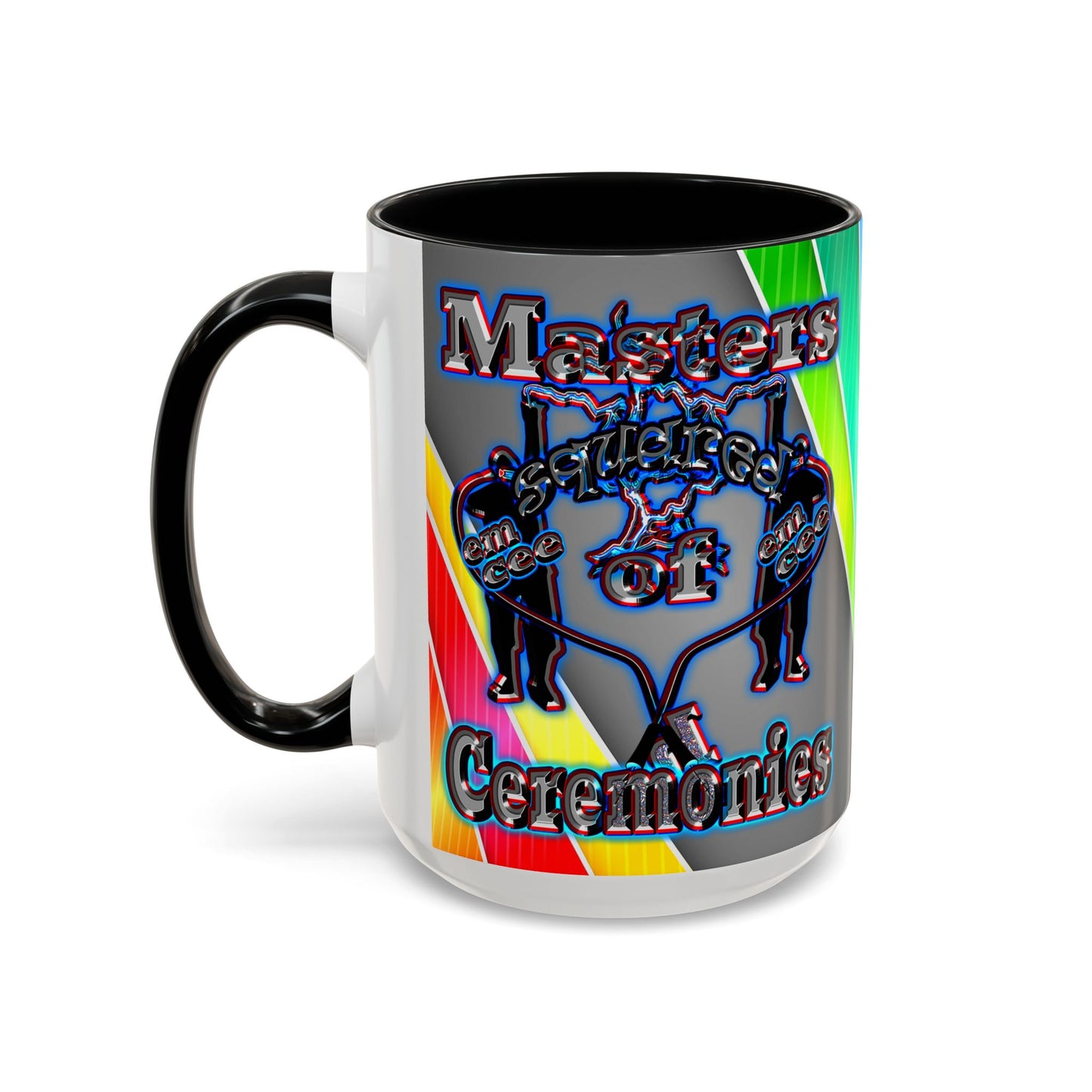 em cee squared - Accent Mug (rainbow split)