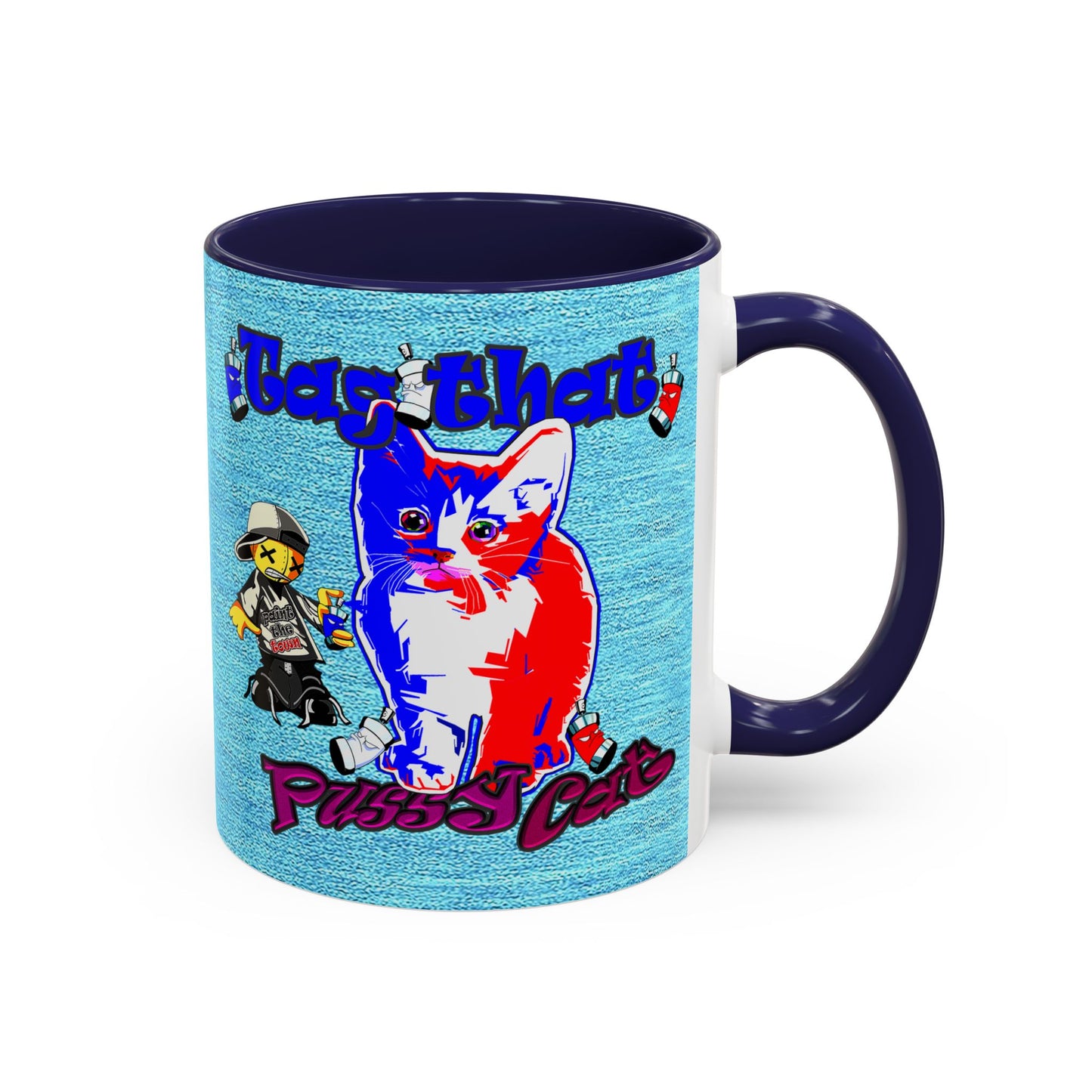 tag that - Accent Mug (faded blue)
