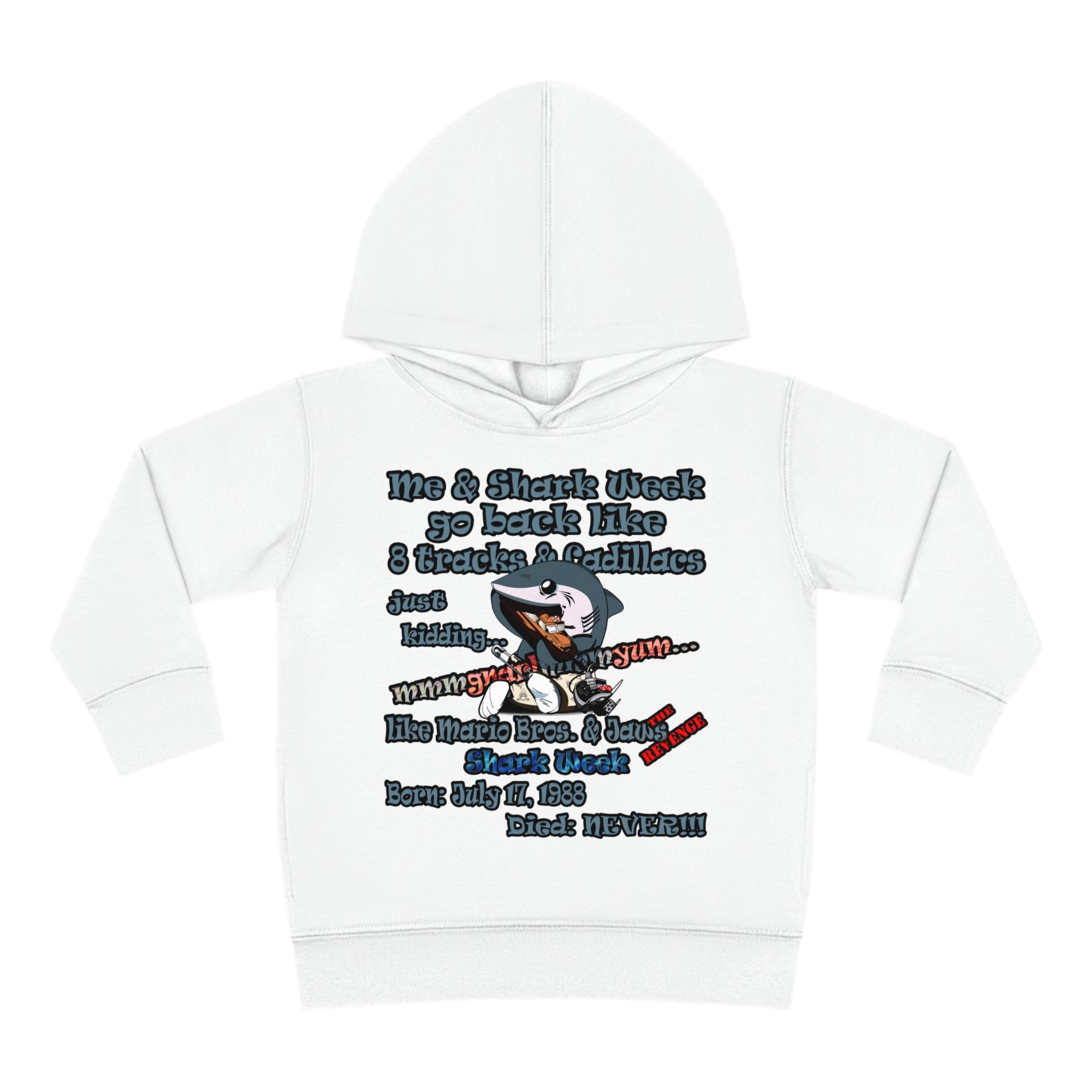 shark week - Toddler Pullover Fleece Hoodie