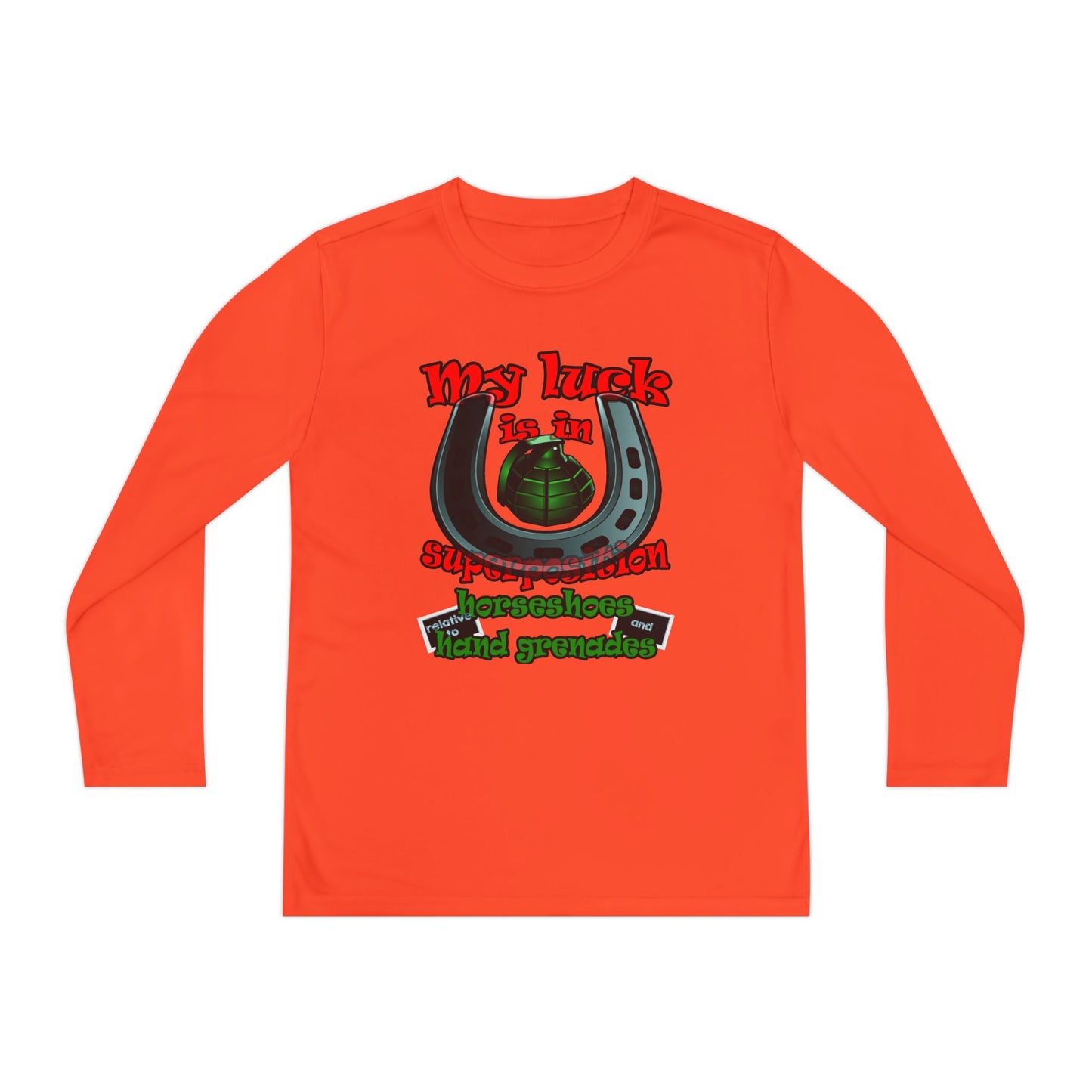my luck - Youth Long Sleeve Competitor Tee