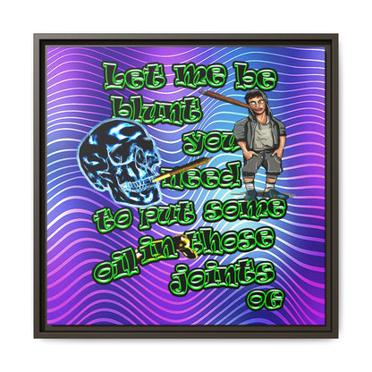 og - framed canvas art (purple wave)