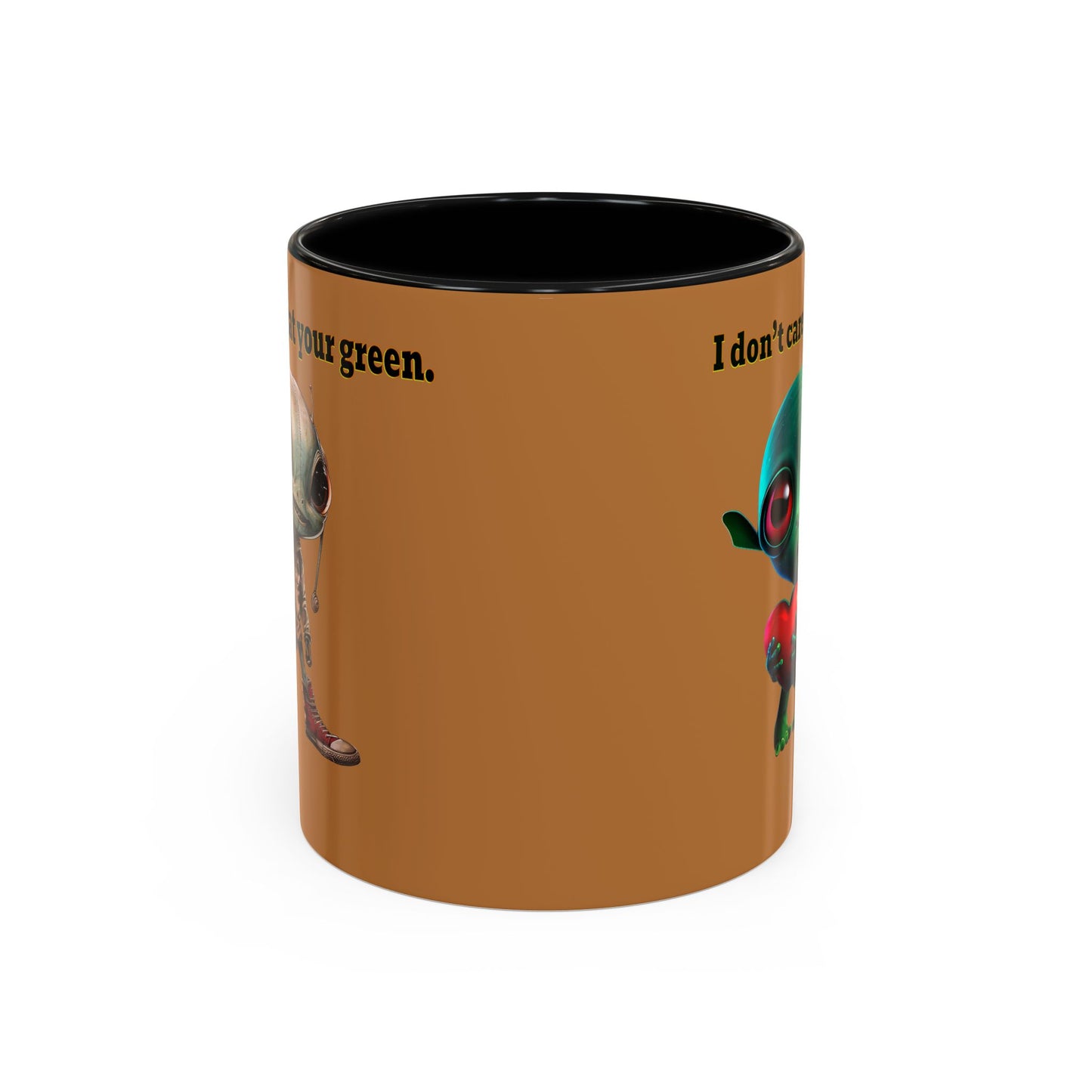 I don't care that your grey - Accent Mug (light brown)