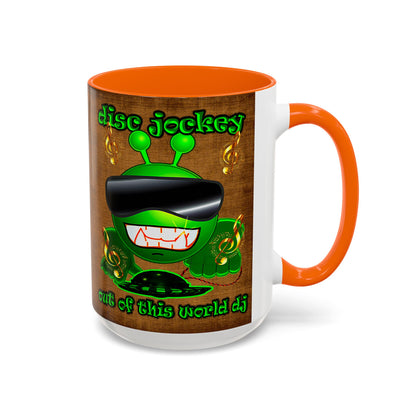 disc jockey - Accent Mug (brown papyrus)