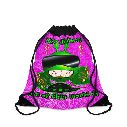 disc jockey - Drawstring Bag (pink swirl)