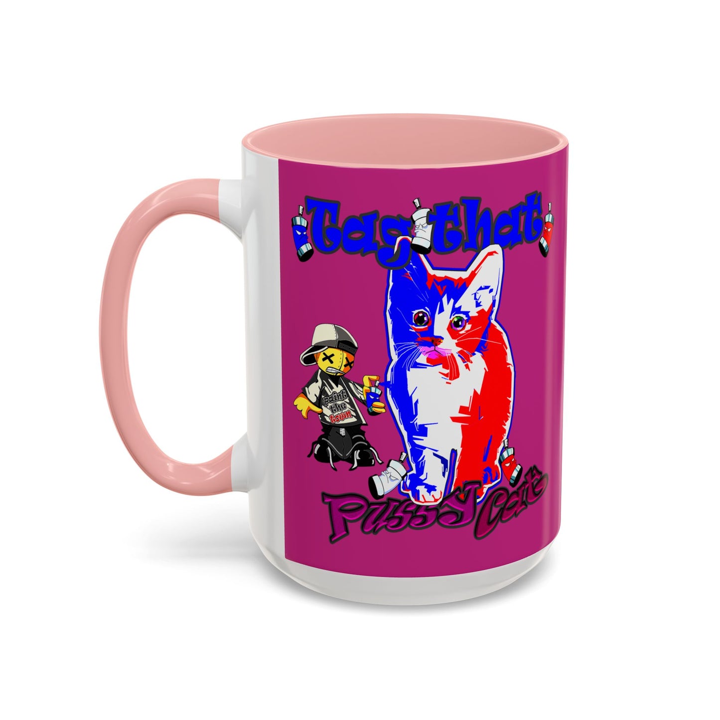 tag that - Accent Mug (pink)