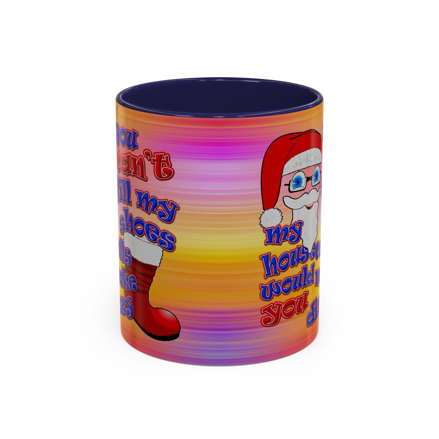 santa's shoes - Accent Mug (color blur)