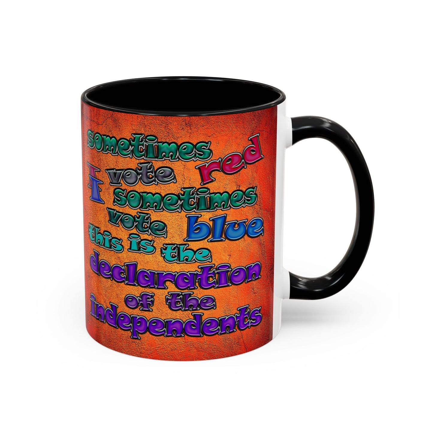 declaration of the independents - Accent Mug (burnt orange)